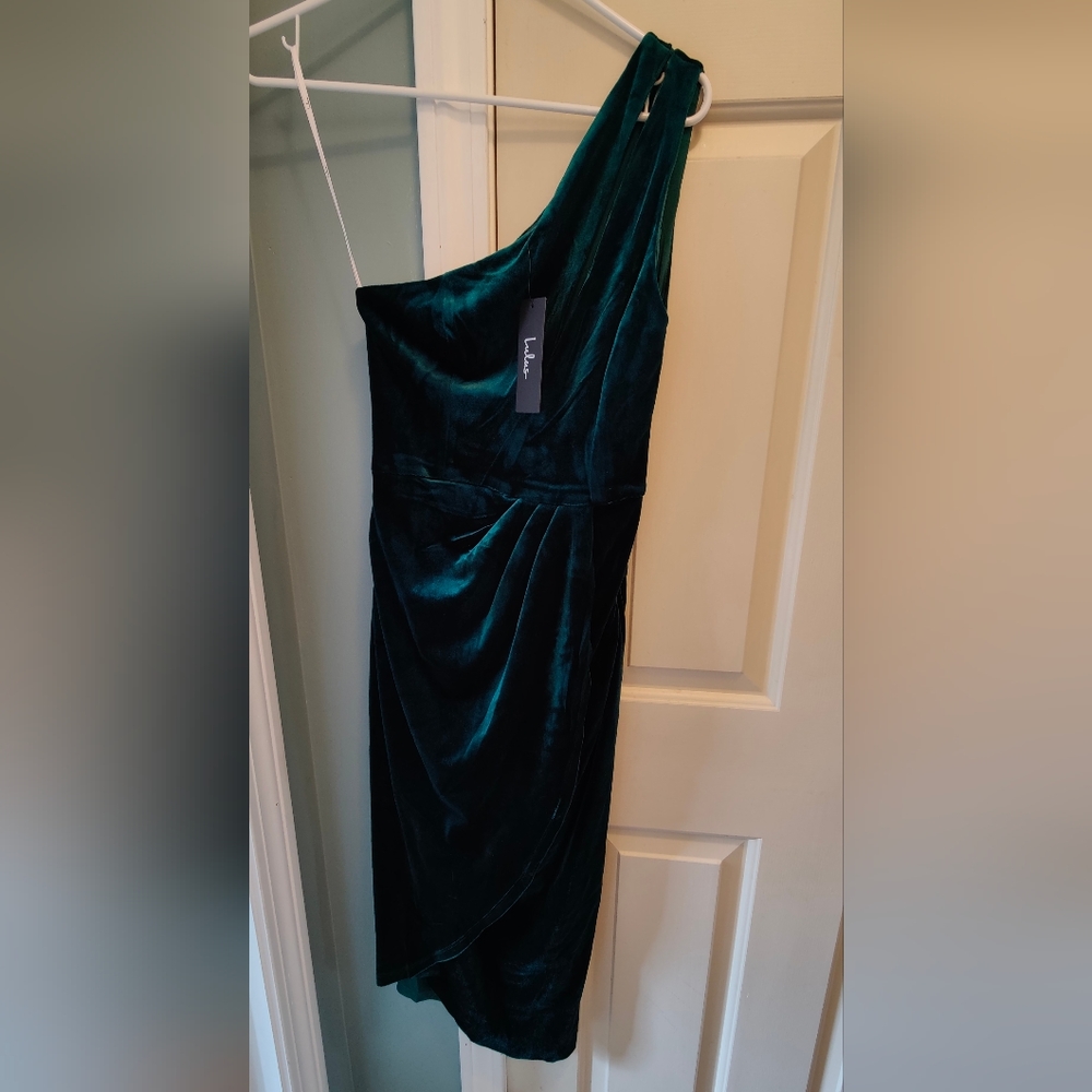 Velvet Lulu One Shoulder Glamorous dress